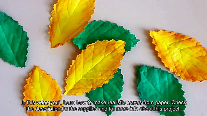 How To Make Realistic Leaves from Paper - DIY Crafts Tutorial - Guidecentral