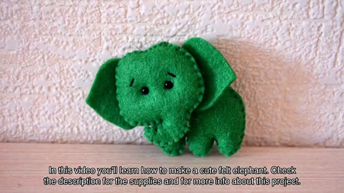 How To Make a Cute Felt Elephant - DIY Crafts Tutorial - Guidecentral