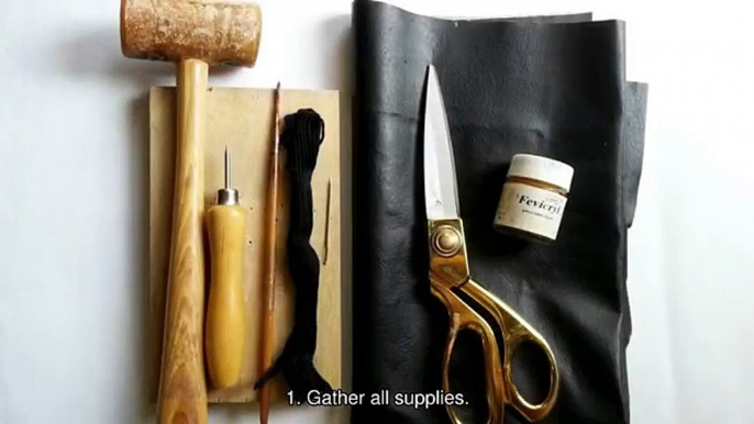 Create a Simple Leather Card Holder - DIY Crafts - Guidecentral