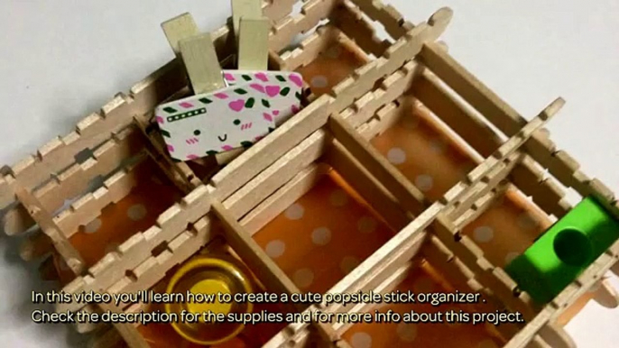 How To Create a Cute Popsicle Stick Organizer - DIY Home Tutorial - Guidecentral
