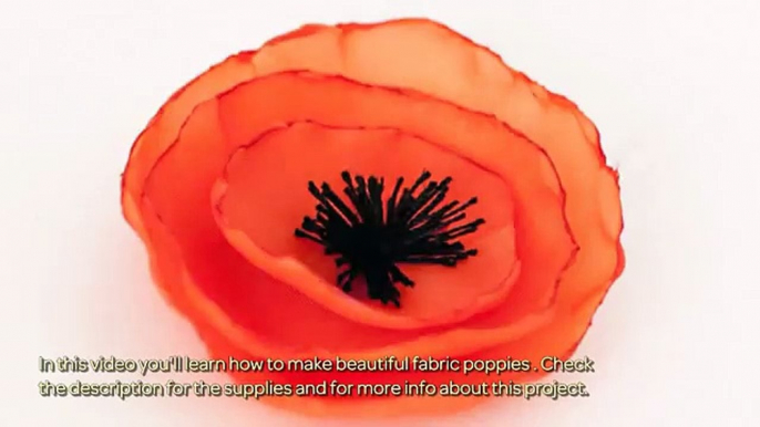 How To Make Beautiful Fabric Poppies - DIY Crafts Tutorial - Guidecentral