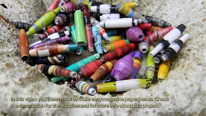 How To Make Easy Magazine Paper Beads - DIY Crafts Tutorial - Guidecentral