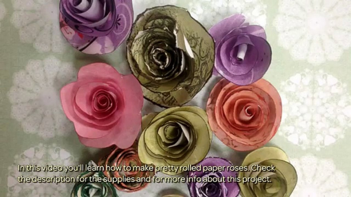 How To Make Pretty Rolled Paper Roses - DIY Crafts Tutorial - Guidecentral