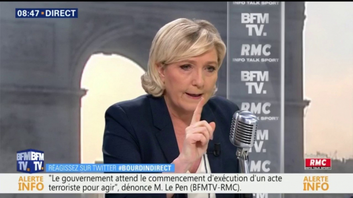 Marine Le Pen: "Je demande la démission de Gérard Collomb. Et Emmanuel Macron n'a jamais pris la mesure du risque terroriste"