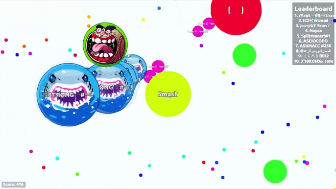 TRICKSPLIT MASTER ?! - DESTROYING TEAMS SOLO IN AGARIO | Agar.io