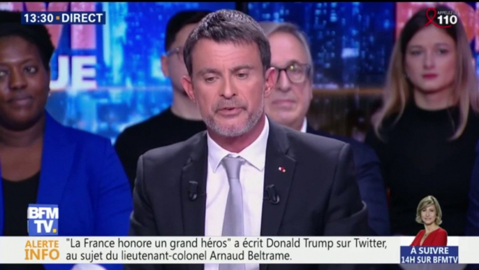 Terrorisme: "Emmanuel Macron sait parfaitement à quoi il fait face", estime Manuel Valls