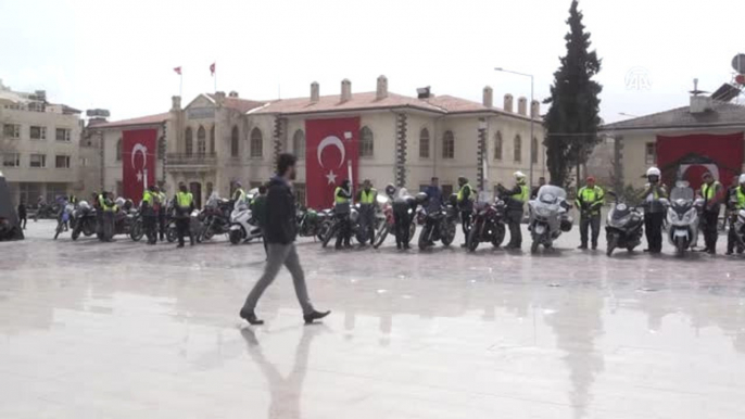 İki Teker Moto Zeytin Dalı Konvoyu"Ndan Zeytin Dalı Harekatı'na Destek