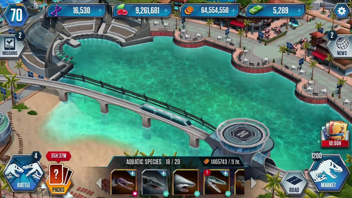 XIPHACTINUS LEVEL 40 - NEW Aquatic Dino Jurassic World The Game