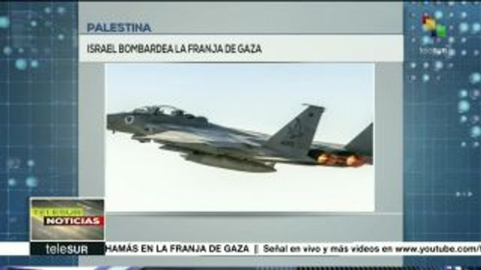 Ejército israelí ataca posiciones de Hamás en la Franja de Gaza