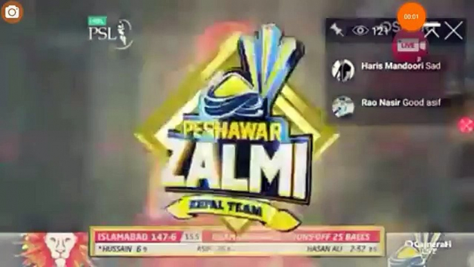 Asif Ali 3 sixes in Final Match PSL 2018 - dailymotion