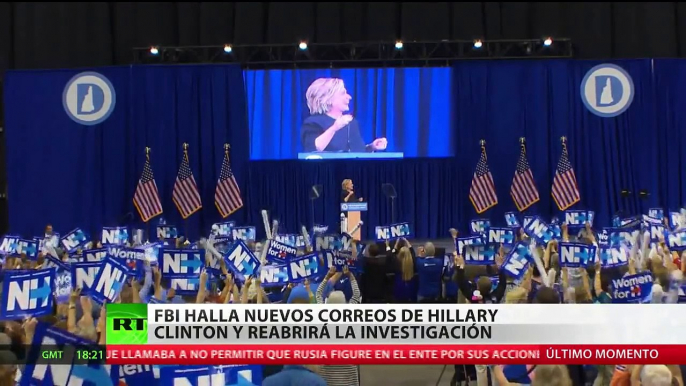 El FBI investigará de nuevo a Hillary Clinton por los emails desde su cuenta privada