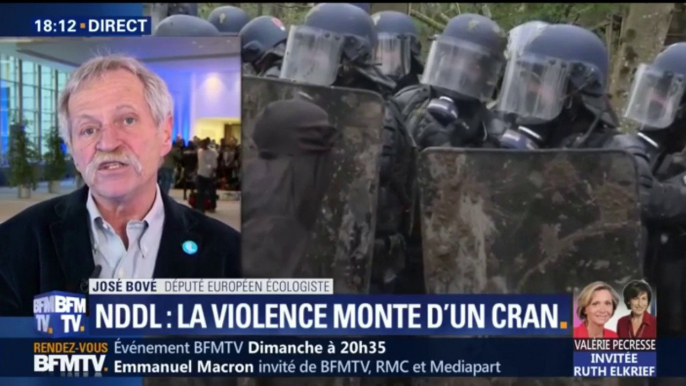 ZAD de NDDL: José Bové demande au gouvernement "d’arrêter les expulsions"