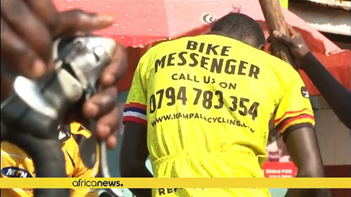 Kampala Cycling Club has a courier service that could pay it's way to the Olympics [no comment]