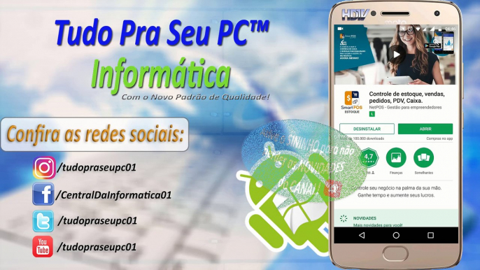 TUTORIAL ANDROID - Usando o aplicativo SmartPOS Estoque - Controle de estoque, vendas, pedidos, PDV, Caixa