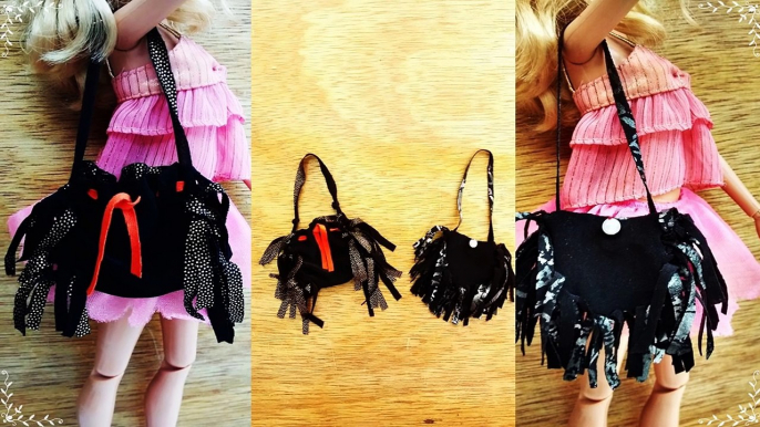 Como fazer: Bolsa de franja (sem costura) para bonecas Barbie, Monster High, EAH entre outras!