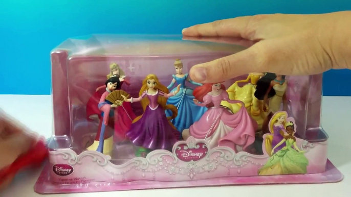 7 Disney Princess Figurine Playset 2 Review - Rapunzel Mulan Pocahontas Ariel Belle Aurora