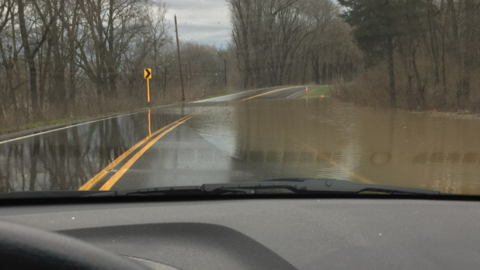 Lewisburg Streets Underwater After Flash Flooding