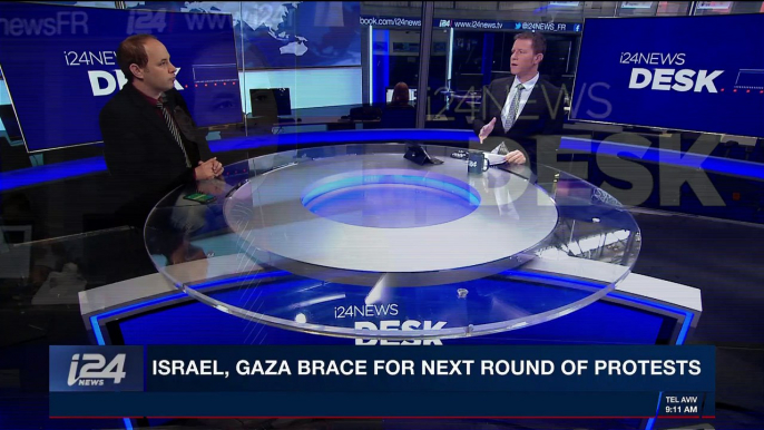 i24NEWS DESK | Gazans amass tires on border ahead of protest | Thursday, April 5th 2018