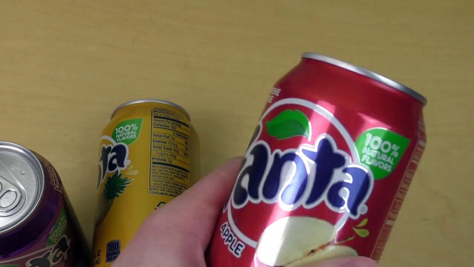 Fanta Apple, Fanta Grape, Fanta Pineapple