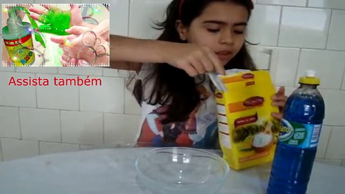 Como fazer AMOEBA sem cola, Sem Borax, sem água Boricada, Sem bicarbonato, com maizena e detergente.