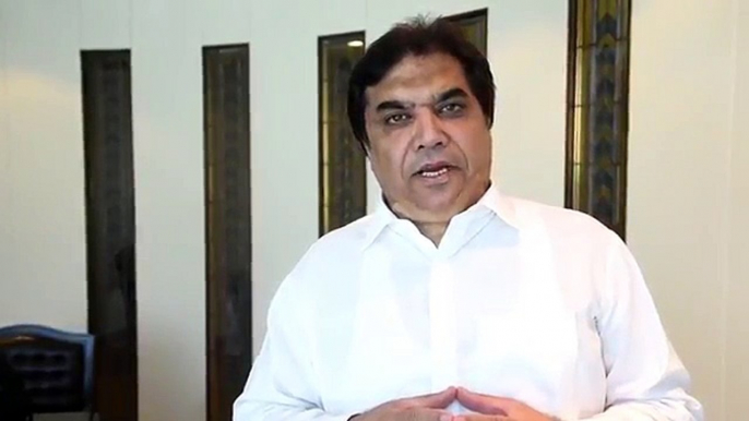 Hanif Abbasi Responding to the fake message circulating on the social media with his twitter account