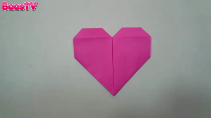 How To Make a paper Heart for Valentines Day - DIY Origami Heart Making