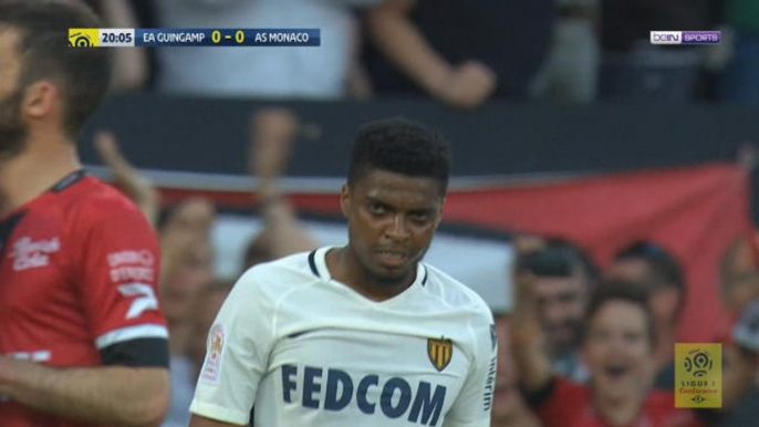 Jemerson sent off for Monaco after handball stops Guingamp goal