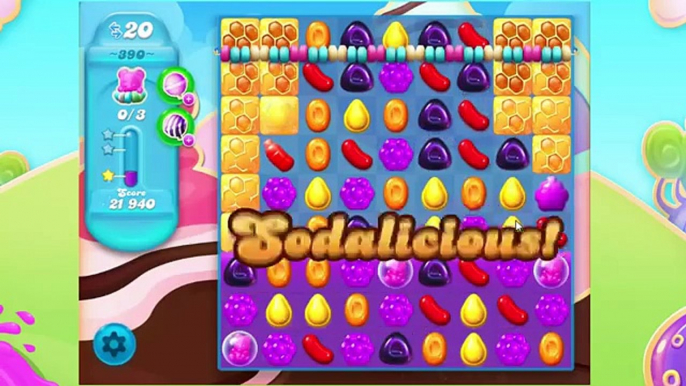 Mix the Pink Wrapped Candy + Pink Coloring Candy On Level 390 Candy Crush Soda