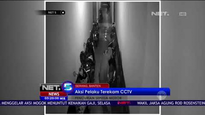 Pencurian Sepeda Motor, Aksi Pelaku Terekam CCTV NET5