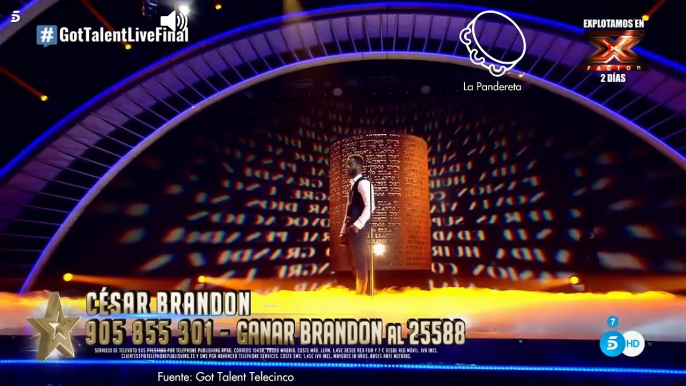 César Brandon gana Got Talent con una emocionante poesía dedicada a su madre. Risto acabó llorando.