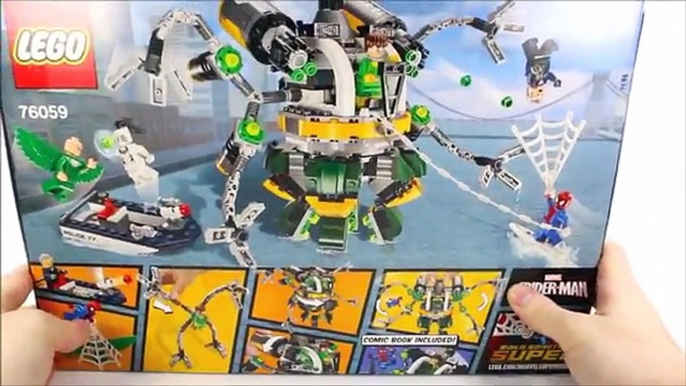 LEGO® Marvel Spider-Man Doc Ocks Tentacle Trap 76059 Speed Build w/ Vulture & White Tiger