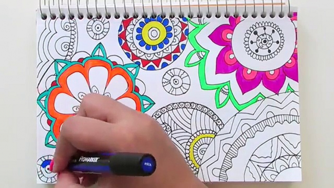 DRAW A COLOURFUL ZEN PATTERN (time-lapse)