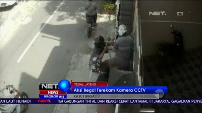 Aksi Begal Terekam Kamera CCTV NET5