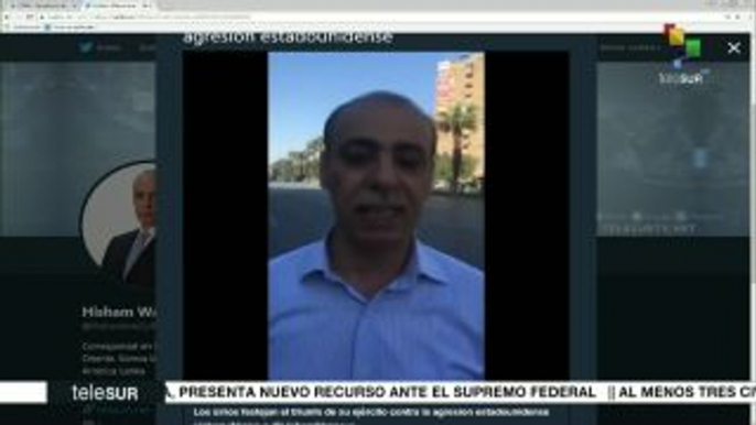 teleSUR noticias. Sirios celebran fallido ataque de EE.UU.