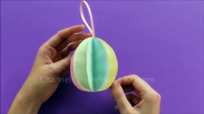 Ostern basteln: DIY Ostereier basteln mit Papier - Osterdeko selber machen