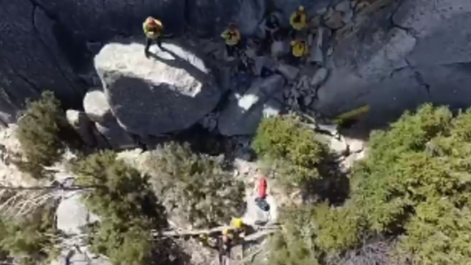 California Highway Patrol Hoist Hiker to Safety After 30-Foot Fall in Kyburz