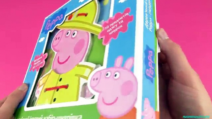 Peppa pig Wooden Dress up Peppa playset Video for Kids