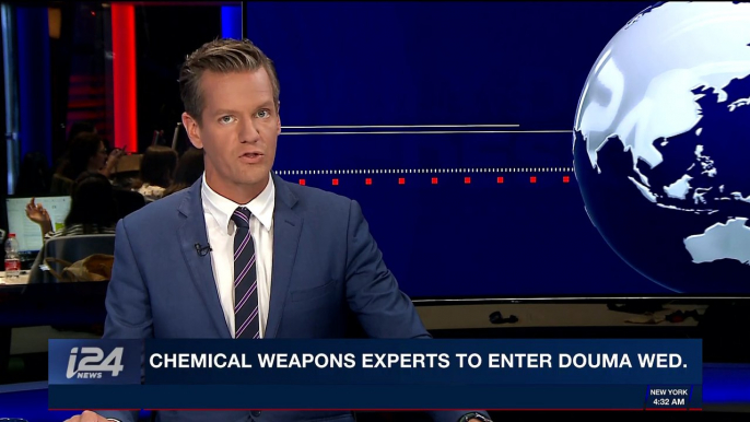 i24NEWS DESK | Chemical weapons experts to enter Douma Wed. | Tuesday, April 17th 2018