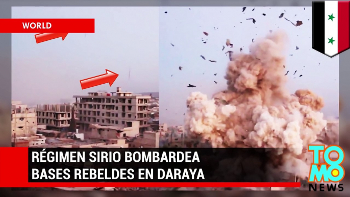 Helicópteros del régimen sirio bombardean campamentos rebeldes en Daraya