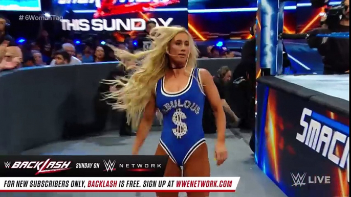 Charlotte Flair, Asuka & Becky Lynch vs. Carmella & The IIconics: SmackDown LIVE, May 1, 2018