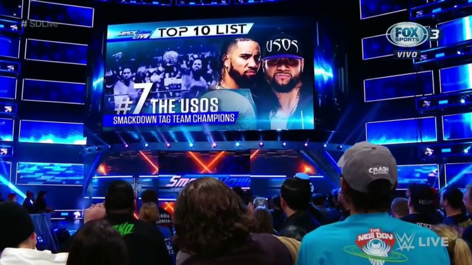 DANIEL BRAYAN PRESENTA EL TOP 10 DE LOS LUCHADORES DE SMACKDOWN WWE SMACKDOWN 6/2/18 EN ESPAÑOL