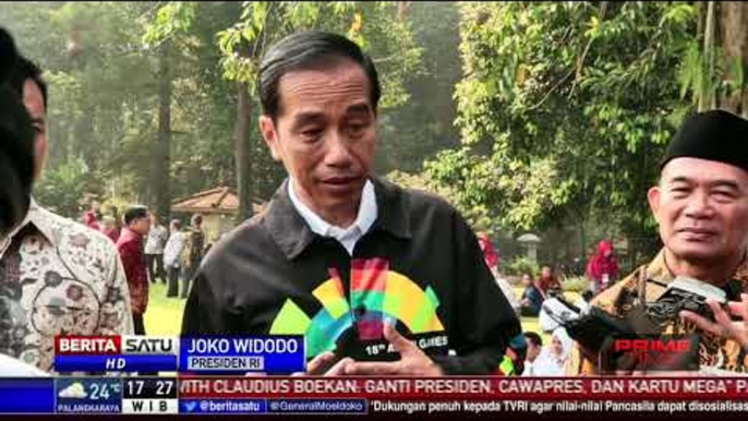 Jokowi Ajak Perwakilan OSIS Keliling Istana Bogor