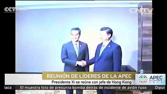 Presidente Xi se reúne con jefe de Hong Kong