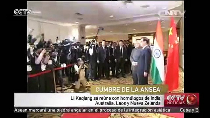 Li Keqiang se reúne con homólogos de India, Australia, Laos y Nueva Zelanda