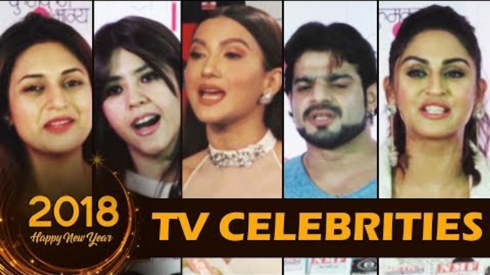 Tv के सितारों ने किया सबको Happy New Year WISH 2018 | Ekta Kapoor, Gauhar Khan, Divyanka, Karan