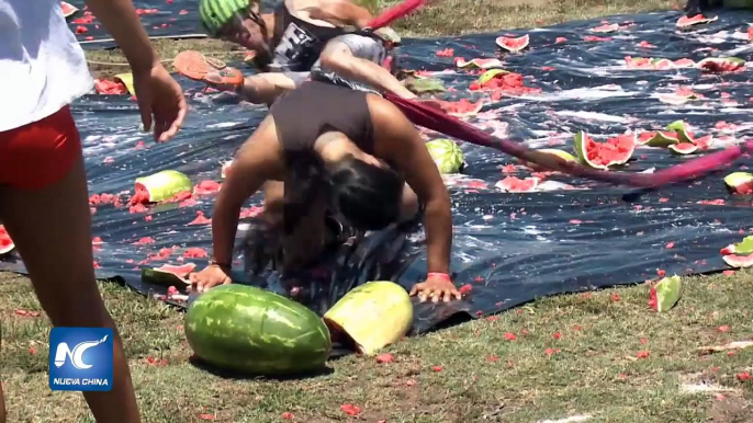 Gran celebración de la sandía de en Los Ángeles