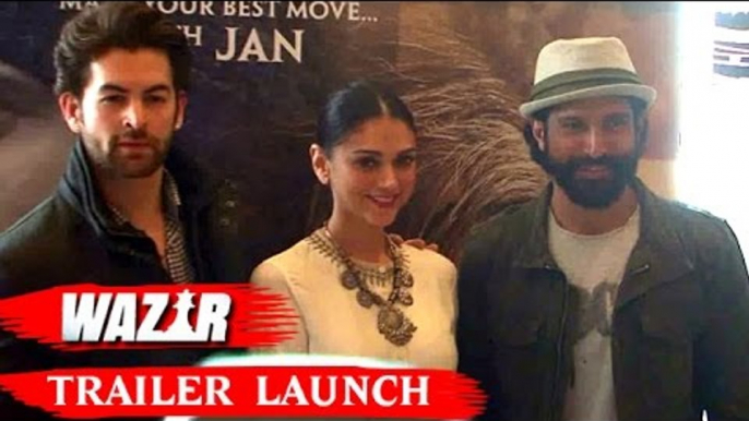 WAZIR Official TRAILER LAUNCH | Amitabh Bachchan, Farhan Akhtar, Aditi Rao Hyadri, Neil Nitin Mukesh