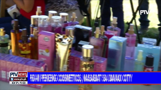 #PTVNEWS: Mahigit P60-M pekeng cosmetics, nasabat sa Davao City