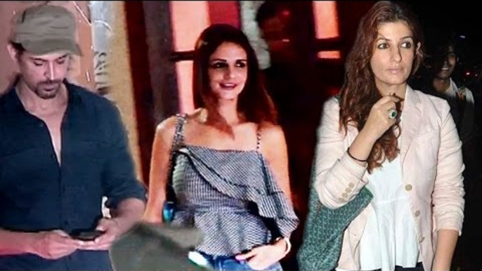 Hrithik Roshan PARTIES Ex-Wife Sussanne & Twinkle Khanna