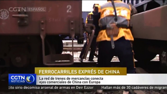 La red de trenes de mercancías conecta ejes comerciales de China con Europa